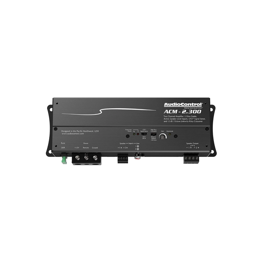 AudioControl ACM-2.300 amplificador 2 canales micro vista principal frontal