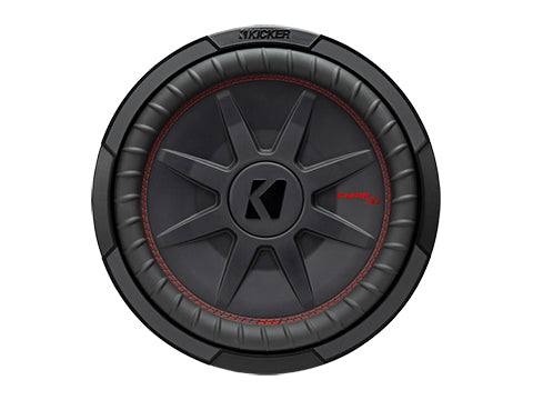 Kicker CompRT CWRT12 subwoofer slim 12 pulgadas 500W vista frontal