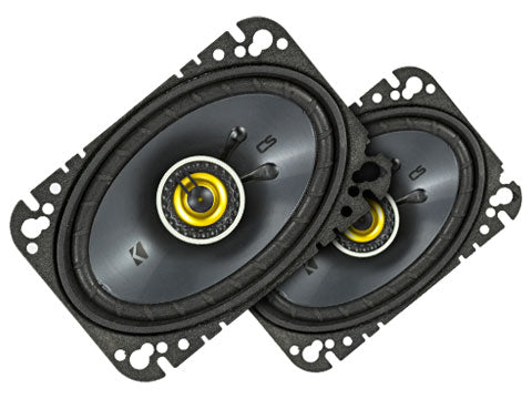 Kicker CSC464 bocina coaxial 4x6 pulgadas 50W vista frontal