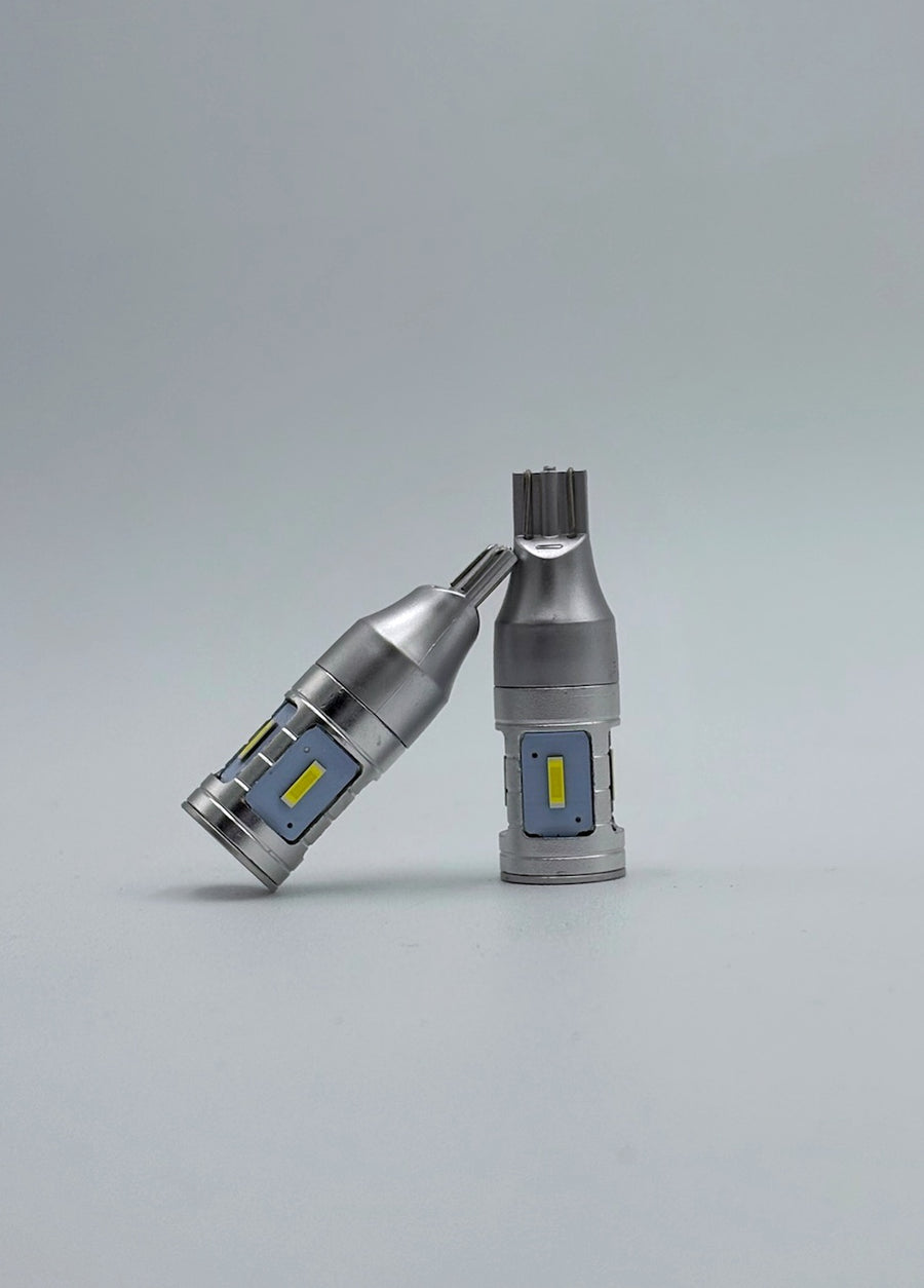Par de Focos LED T15 CanBus SpaceLightning ⚡️| Blanco | Chip CSP Alta Potencia | Tamaño Grande - Luz LED automotriz
