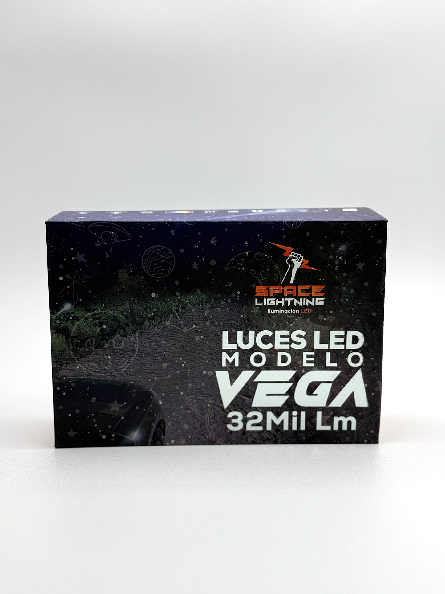 Par de luces LED Automotriz, Modelo Vega de 32,000 Lumenes.