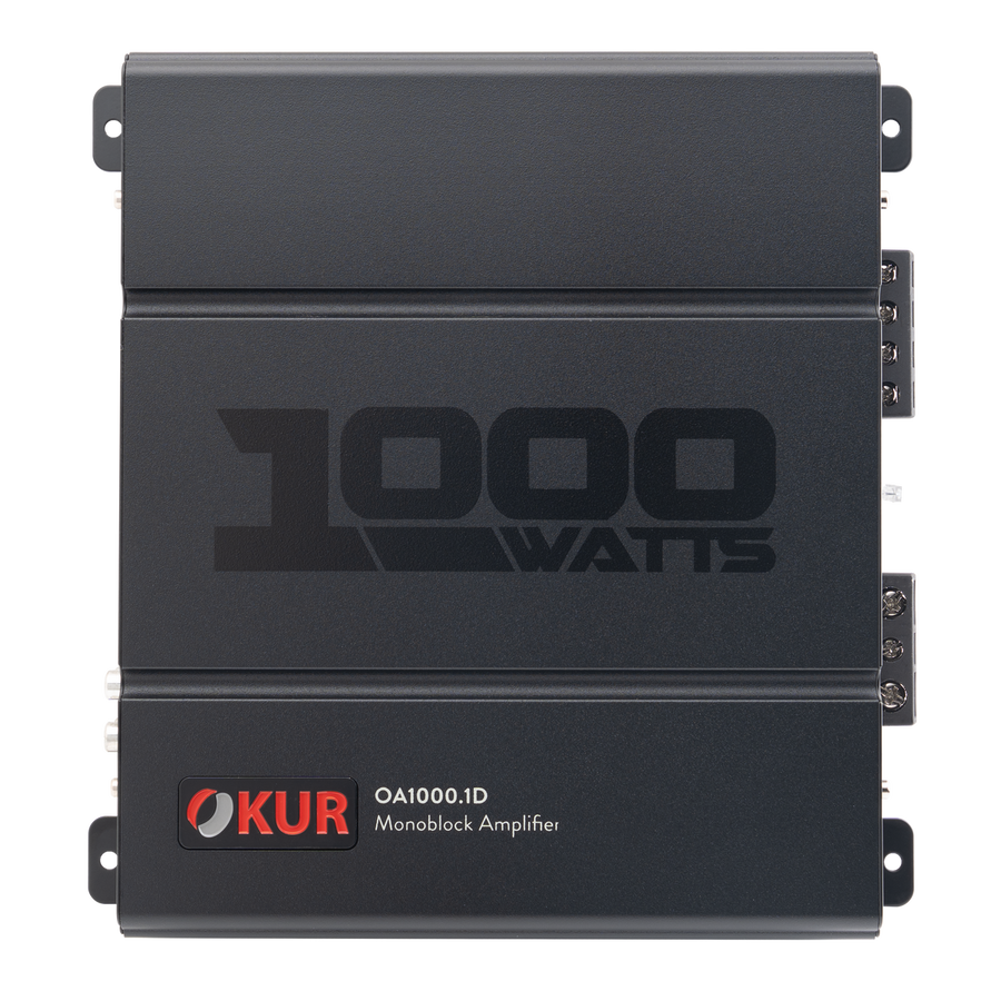 DB Drive Okur OA1000.1D Amplificador Mono 1000W Clase AB vista frontal