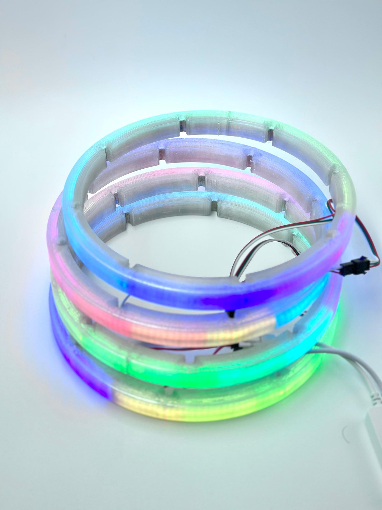 Kit Aros Full LED Bluetooth compatible con bocinas, Luz ambiental para tus paneles, Control RF + Bluetooth.