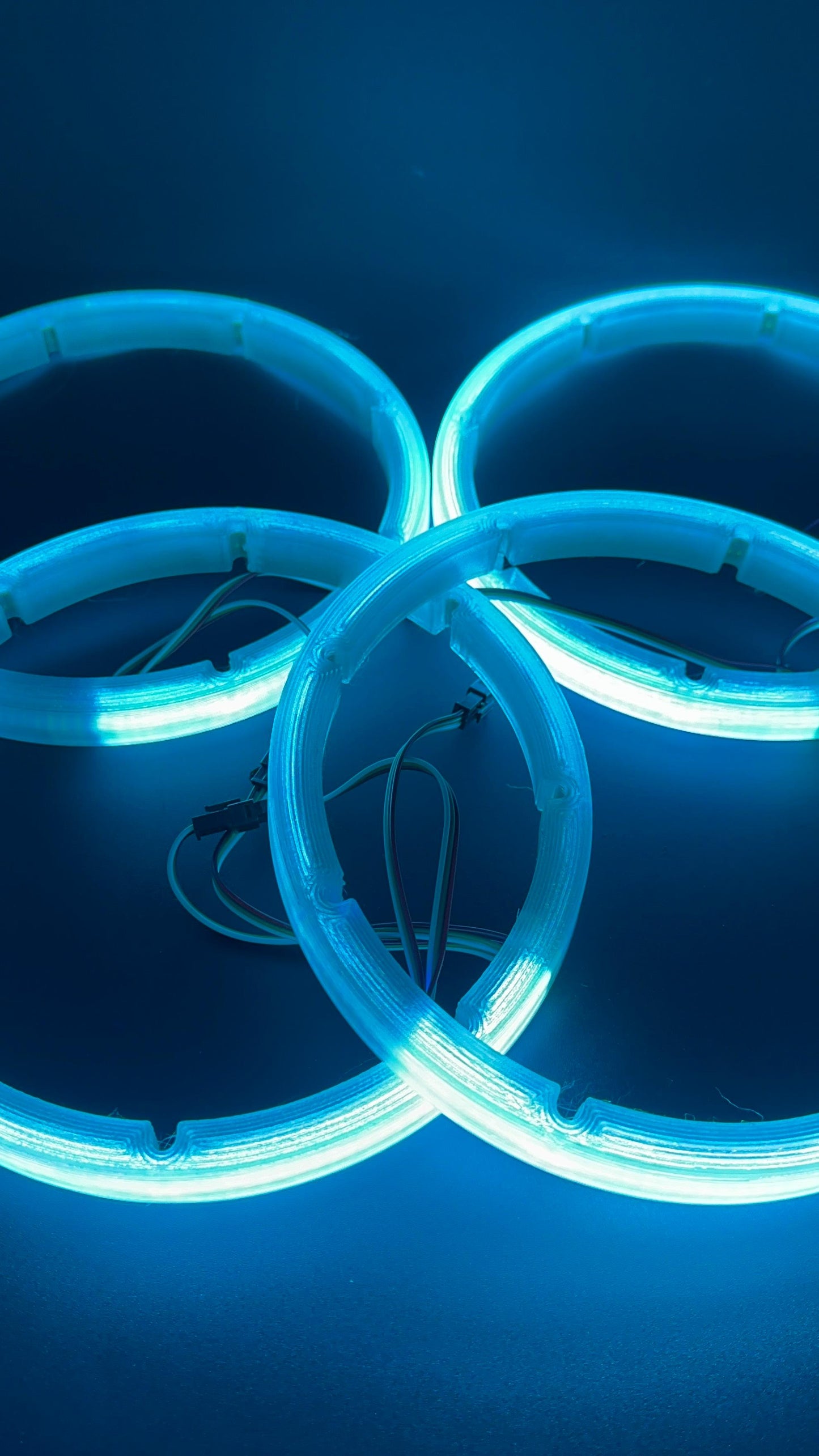 Kit Aros Full LED Bluetooth compatible con bocinas, Luz ambiental para tus paneles, Control RF + Bluetooth.