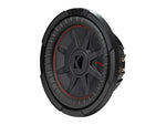 Kicker CompRT CWRT10 subwoofer slim 10 pulgadas 400W vista lateral izquierda
