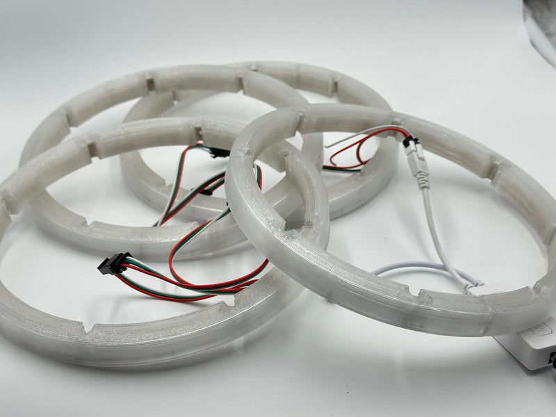 Kit Aros Full LED Bluetooth compatible con bocinas, Luz ambiental para tus paneles, Control RF + Bluetooth.