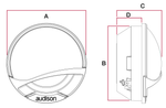 Audison AV 1.1 tweeter Voce dimensiones tecnicas