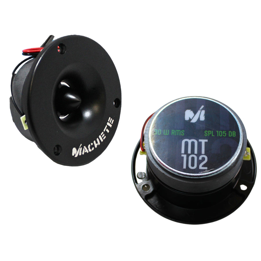 Deaf Bonce Machete MT-102 tweeter bala par vista frontal e inferior