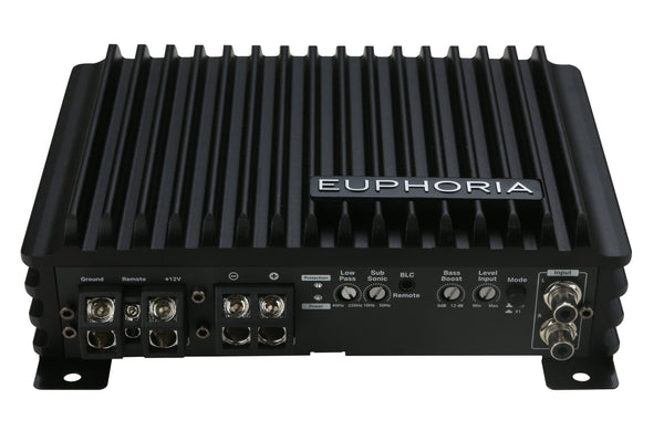 DB Drive Euphoria Amplificador Monoblock Clase D 600W RMS vista superior