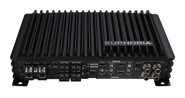 DB Drive Euphoria Amplificador 4 Canales Clase D 4x75W RMS vista superior