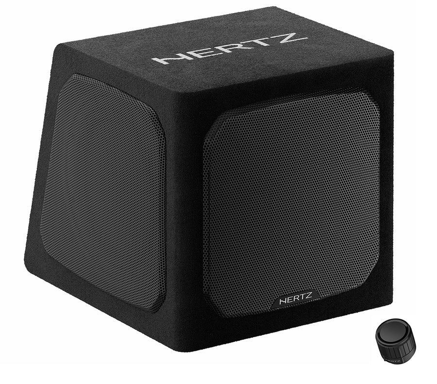 Hertz DBA 201 subwoofer activo plano 8 pulgadas doble radiador pasivo con control remoto