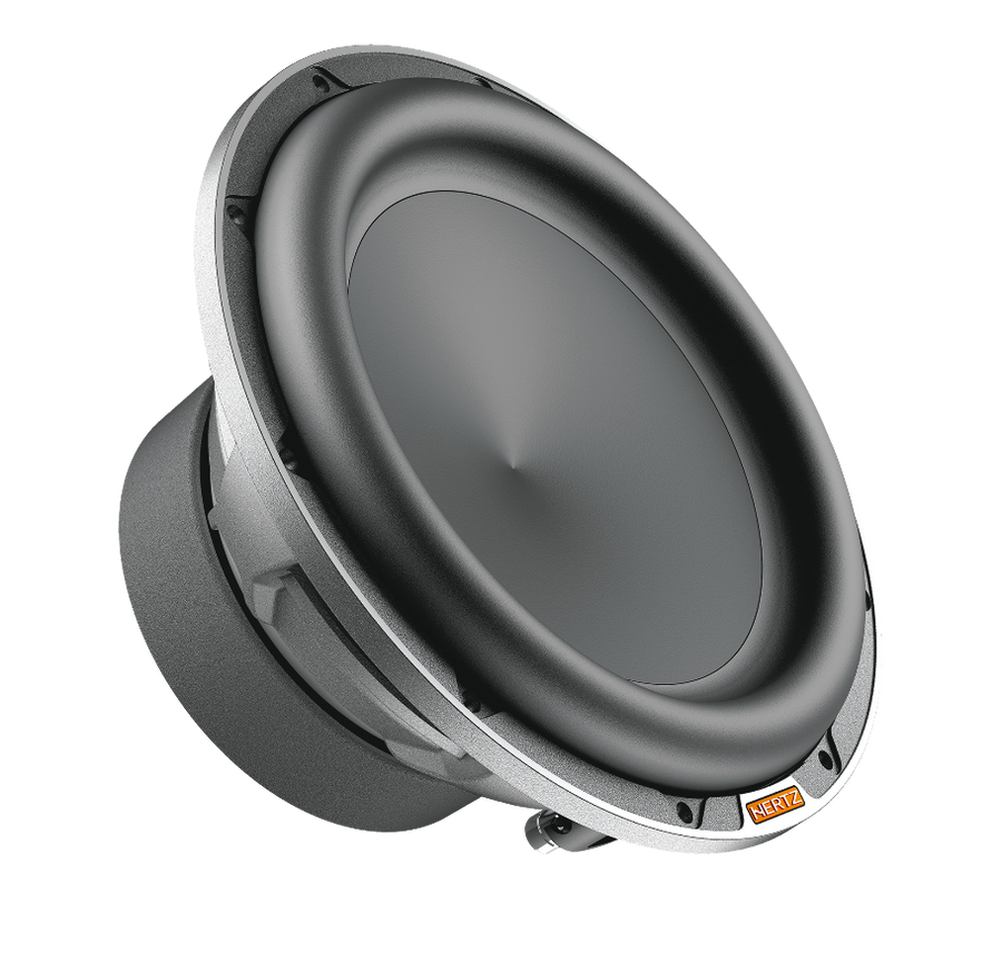 Hertz MP250 Mille Pro subwoofer 10 pulgadas 500W RMS vista emocional
