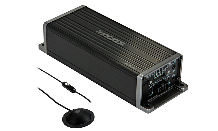 Kicker KEY180.4 amplificador inteligente 4 canales 45W x4 con microfono de autoecualizacion