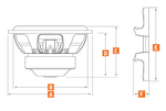 Hertz MP250 Mille Pro especificaciones dimensionales