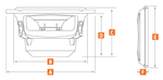 Hertz MP70.3 Mille Pro especificaciones dimensionales