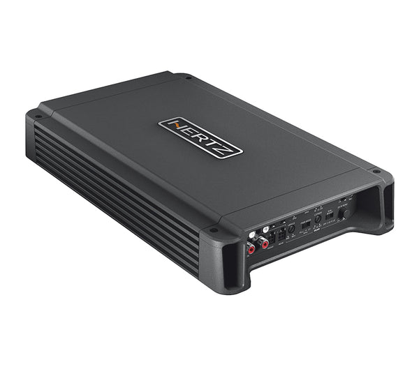 Hertz HCP 4 amplificador 4 canales Clase D 95W perspectiva
