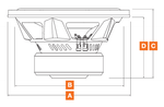 Hertz SS15 D2 subwoofer SPL Show especificaciones dimensionales