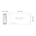 DB Drive WDX400.4 Amplificador 4 Canales Clase AB dimensiones