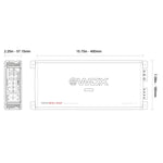 DB Drive WDX800.4 Amplificador 4 Canales Clase AB dimensiones