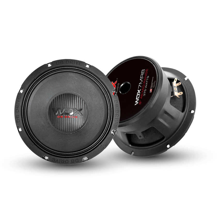DB Drive WDX7MR8 Medio Pro Audio 8 pulgadas 250W vista ambos lados