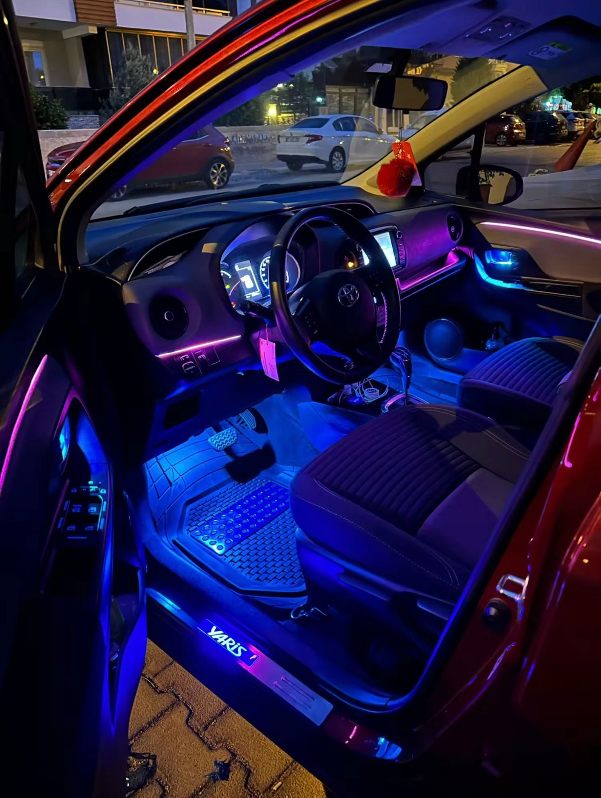 Luces LED Ambientales de coche 10 en 1, Tira LED Dinámica multicolor, RGB Full LED, 64 colores, LED Universal, Interior, tira acrílica oculta, luz de interior