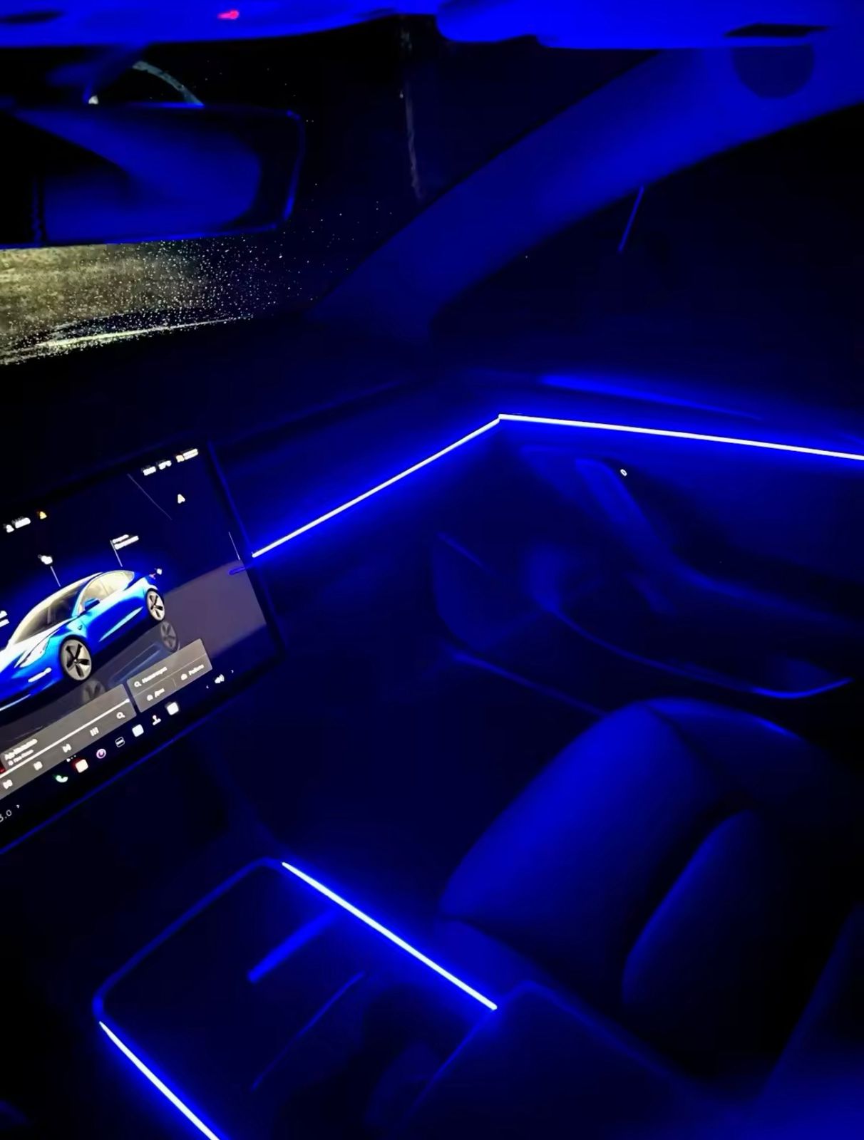 Luces LED Ambientales de coche 10 en 1, Tira LED Dinámica multicolor, RGB Full LED, 64 colores, LED Universal, Interior, tira acrílica oculta, luz de interior