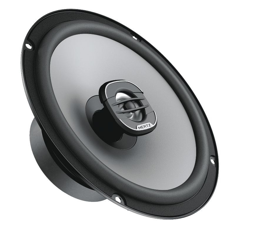 Hertz UNO X165 coaxiales 6.5 pulgadas 55W RMS vista emocional