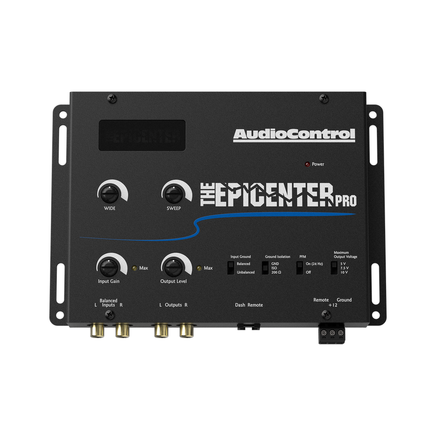 AudioControl Epicenter PRO procesador de graves y line driver vista superior